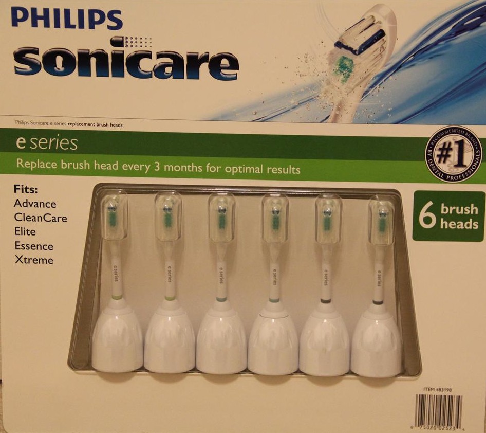 6ct Sonicare E Series Standard Toothbrush Head Replacements -- US delivery