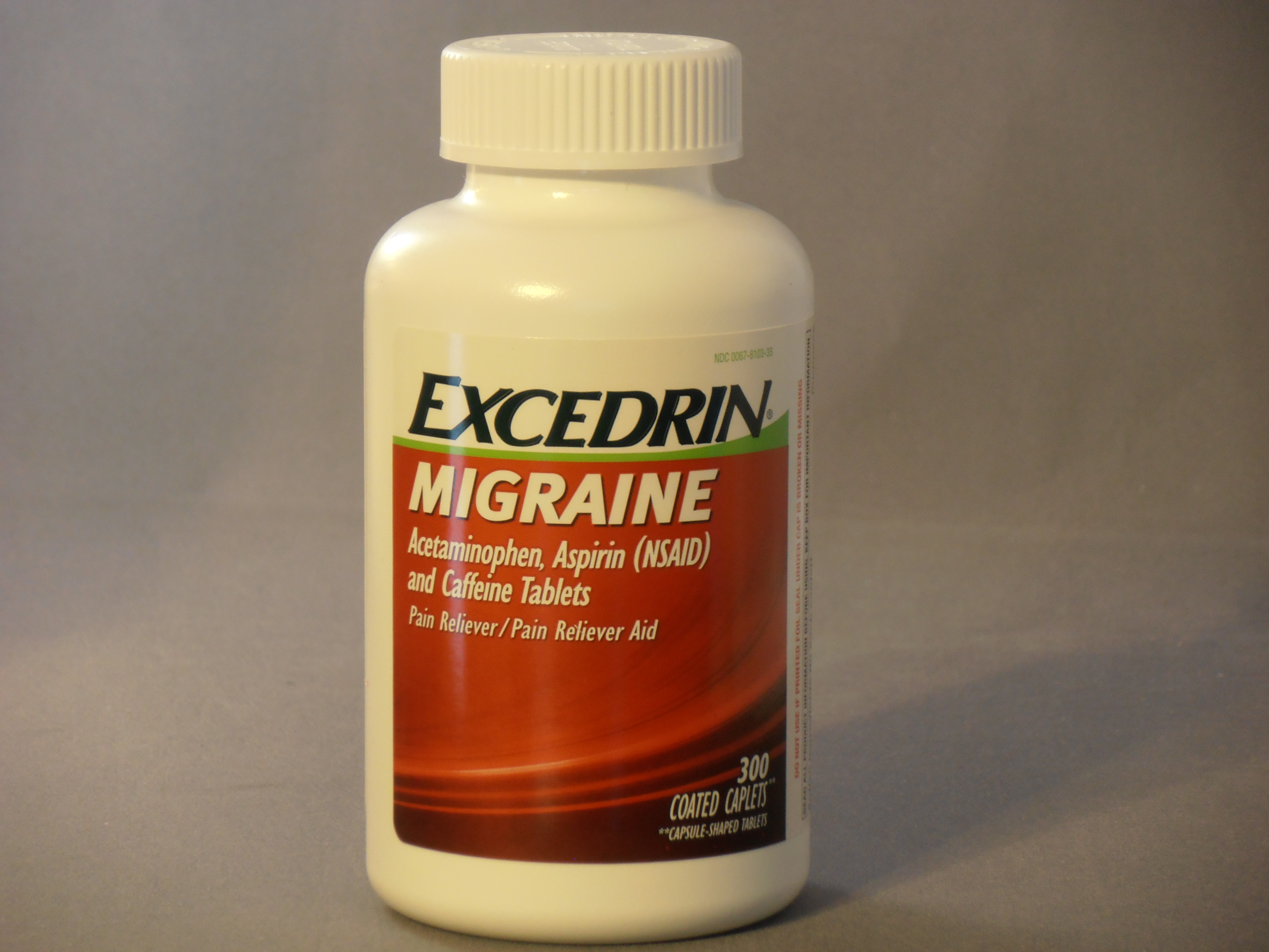 300 ct Excedrin Migraine Coated Caplets Bottle -- U.S. Delivery