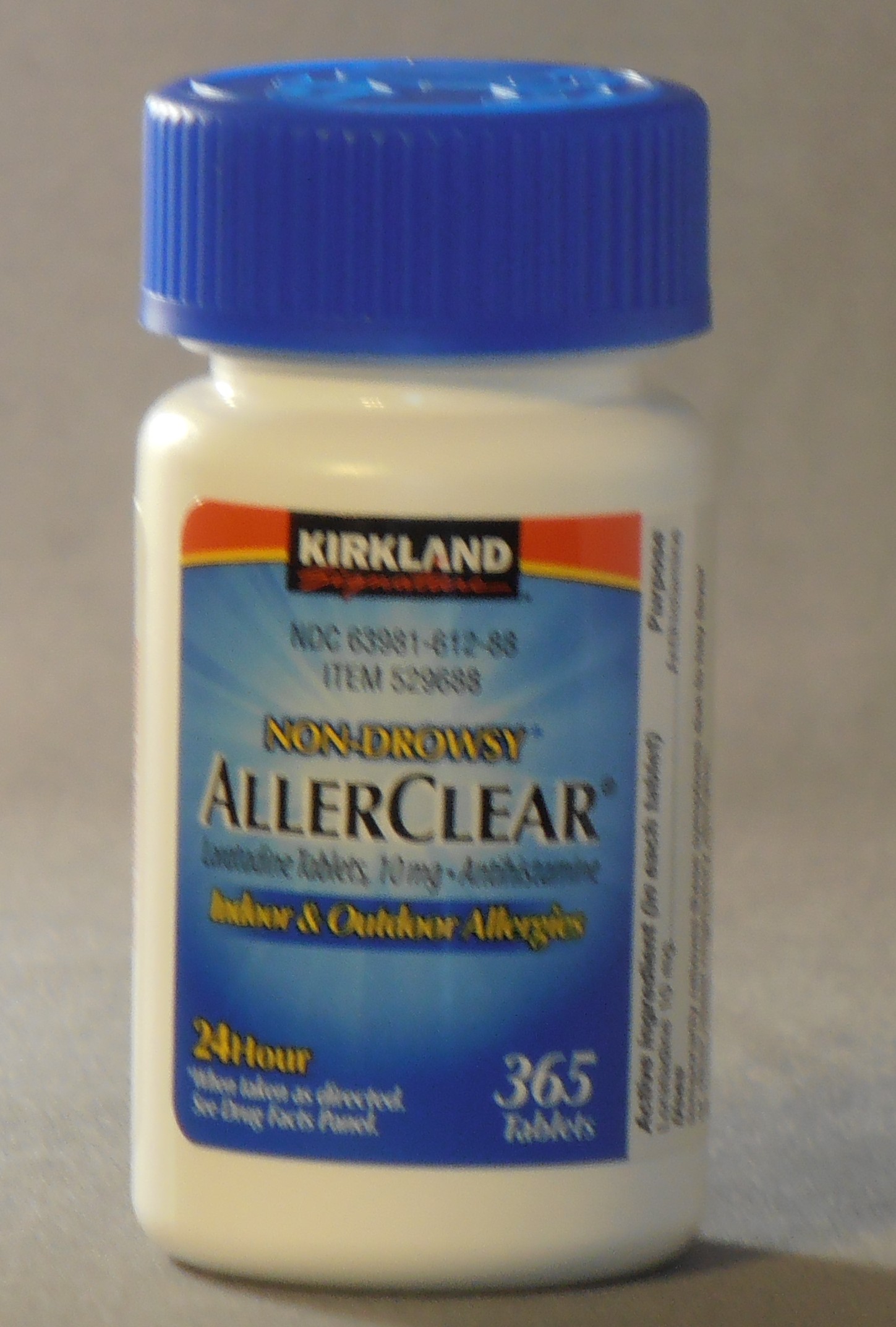 365ct Kirkland AllerClear Non-Drowsy Allergy Antihistamine Loratadine -- US Delivery