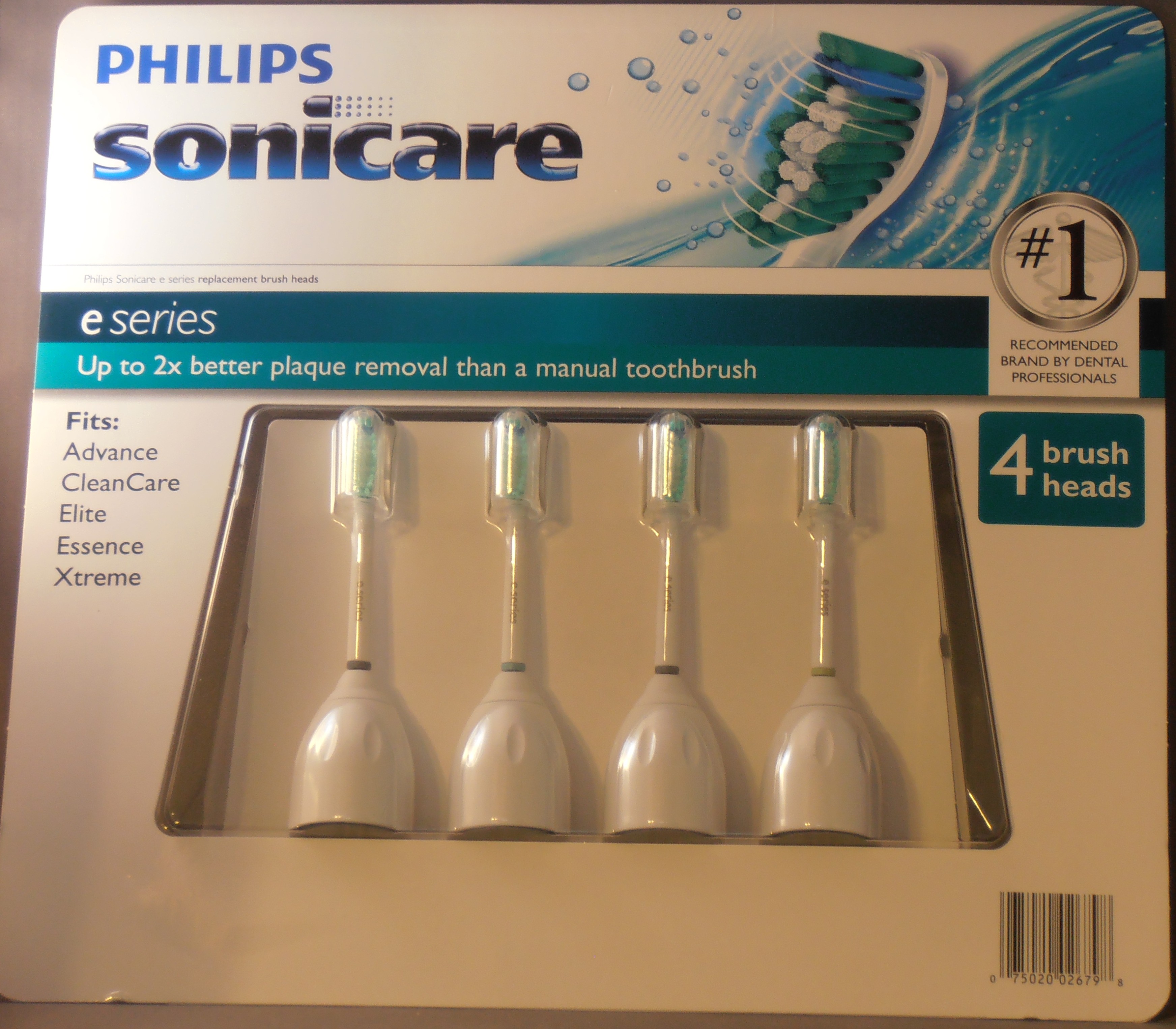 4ct Sonicare E Series Standard Toothbrush Head Replacements ... U.S. Delivery