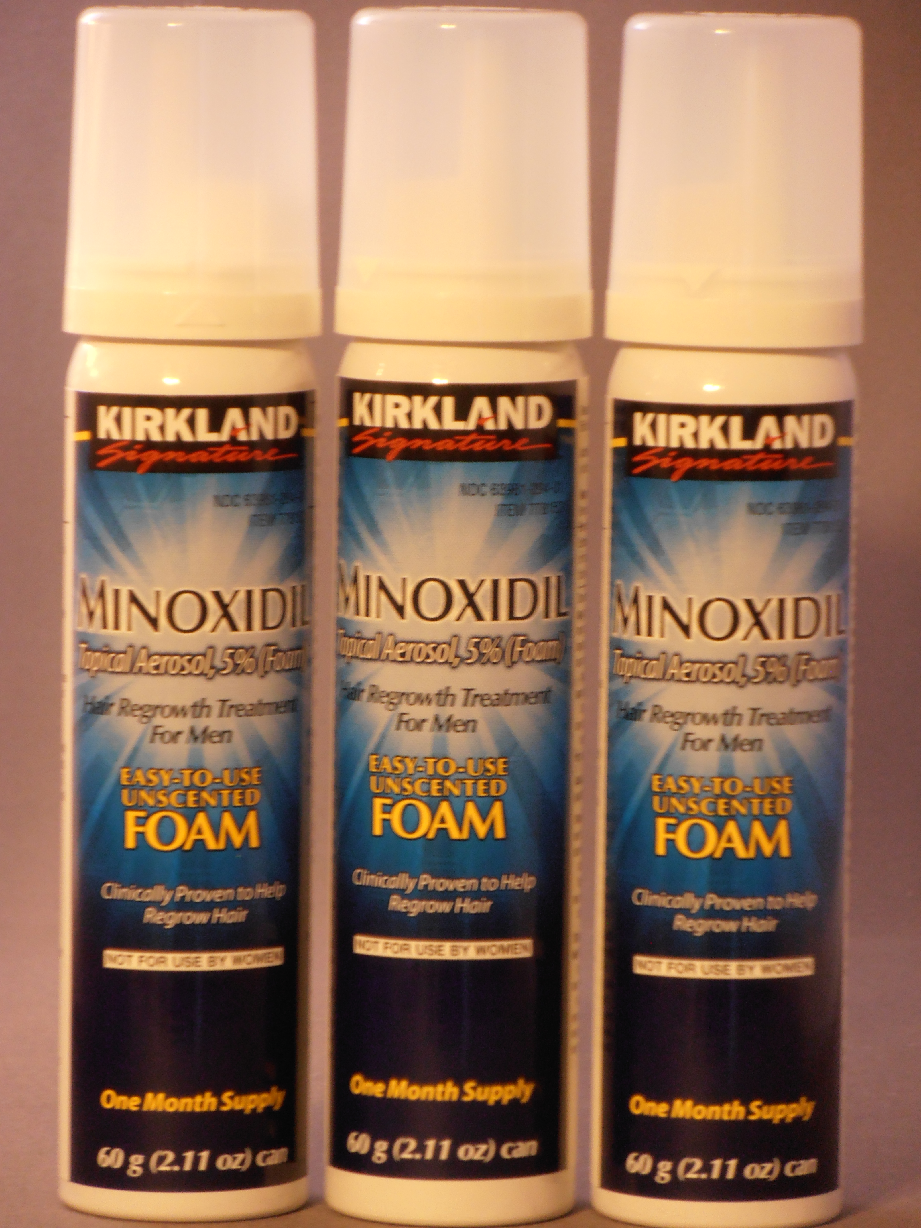 Kirkland Mens 5% Minoxidil Foam 3 Month Supply -- US Delivery