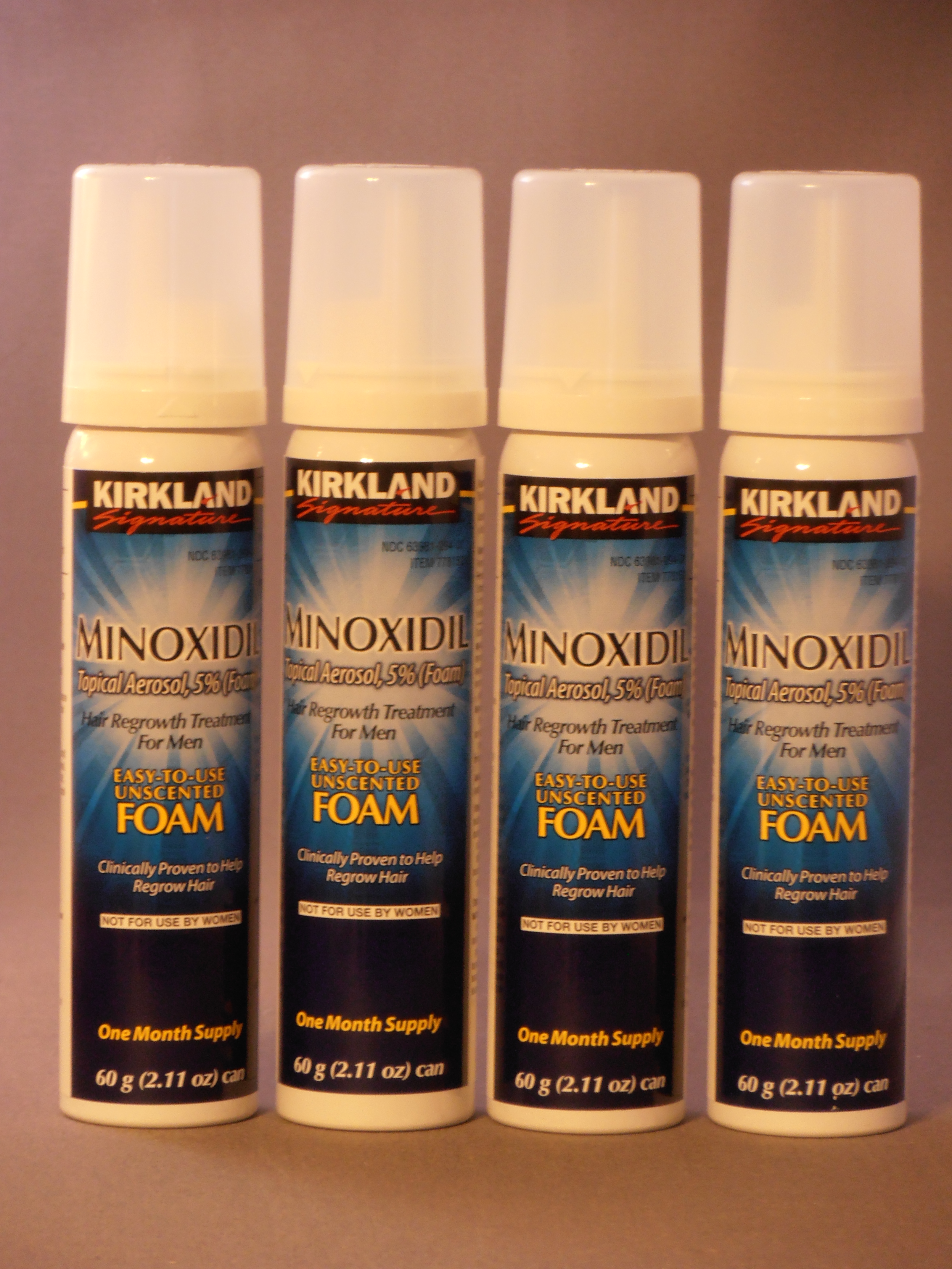 Kirkland Mens 5% Minoxidil Foam 4 Month Supply -- US Delivery
