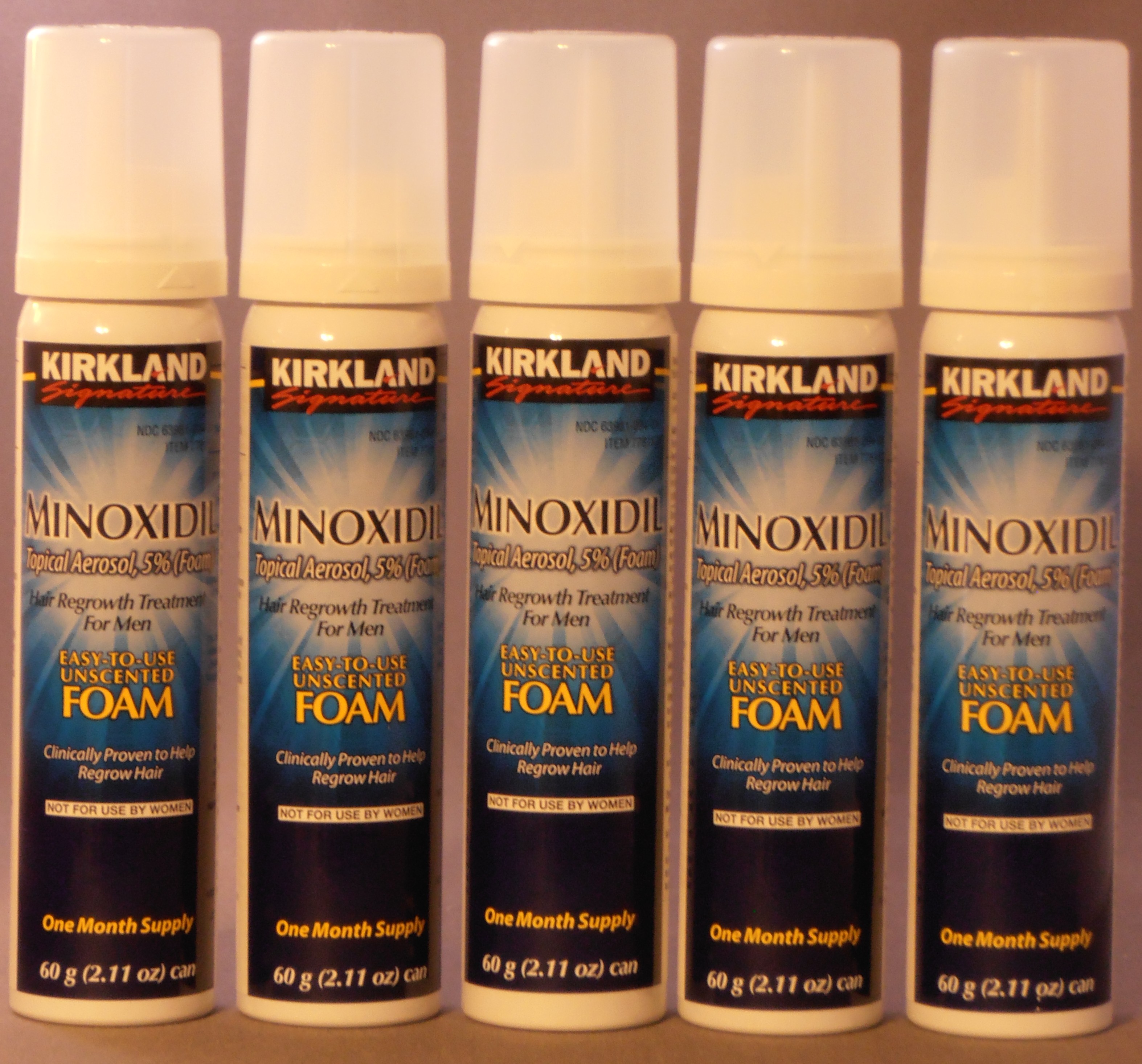 KIRKLAND Mens 5% Minoxidil Foam 5 Month Supply -- CANADA Delivery