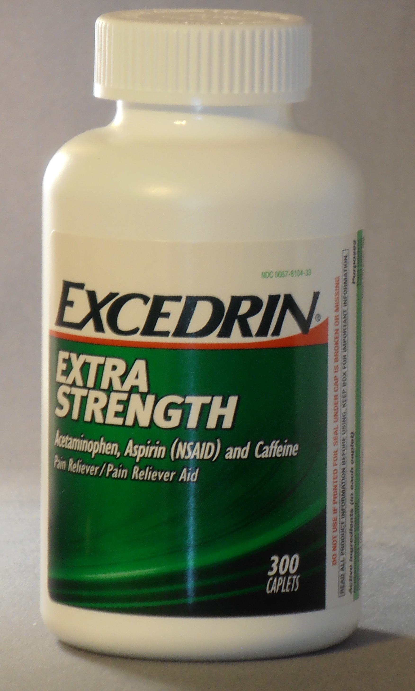300 ct Excedrin Extra Coated Caplets Bottle -- International Delivery