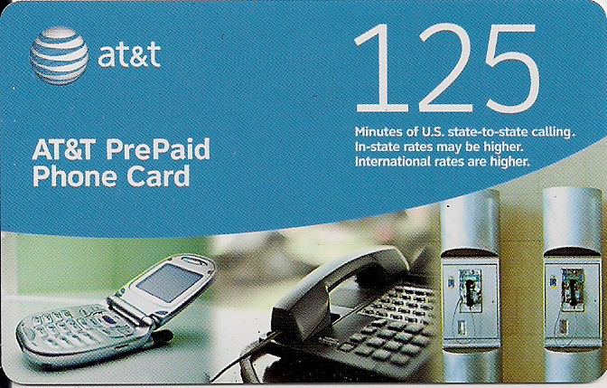 125 Minute A T & T PrePaid Phone Card -- U.S Delivery