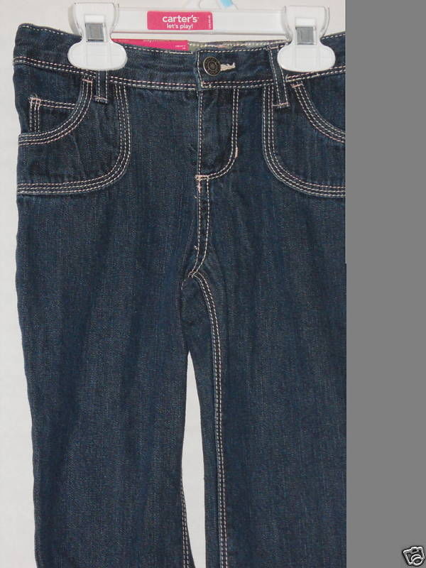 Carter's Girls Adjustable Waist Jeans Size 5 NWT Nice! -- US Delivery