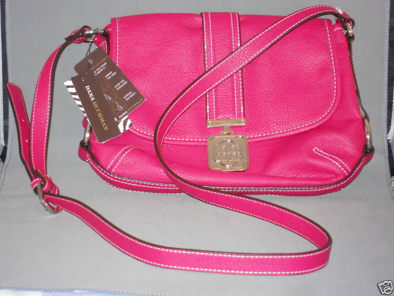 Dana Buchman Ladies Fushsia Cannon Crossbody Purse HandBag Tote NWT Nice! -- US Delivery