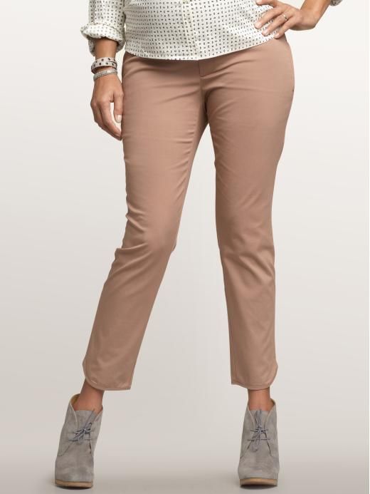 Gap Maternity Chocolate Milk Full Panel Perfectly Refined Capri Pants Size 8 NWT -- US Delivery
