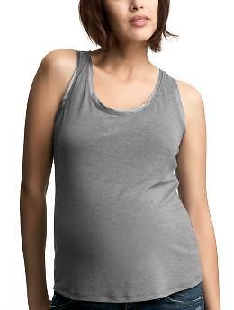 Gap Maternity Woven Trim Heather Tank Top Medium NWT! -- US Delivery