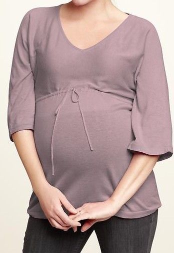 Gap Maternity Wispy Mauve V-Neck Kimono-Sleeve Sweater Top Large NWT Nice! -- US Delivery