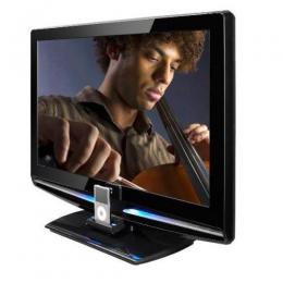 JVC 32\" LCD HDTV 1080P W-IPOD DOCK BLACK