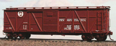 *10053 X23 SS BOXCAR, REBUILT, YOUNGSTOWN DOOR, NEW ROOF, PRR