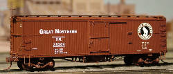 10463 40' DS BOX CAR, MODERN, DS END, 1948 LETTERING, GN