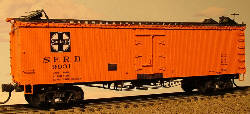 *10857 Rr-S REFRIGERATOR CAR, STANDARD HATCHES. AT&SF, SFRD