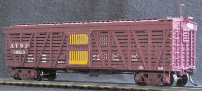 12251 Sk-M STOCK CAR, CONVERTIBLE DOUBLE DECK, MODERN, AT&SF