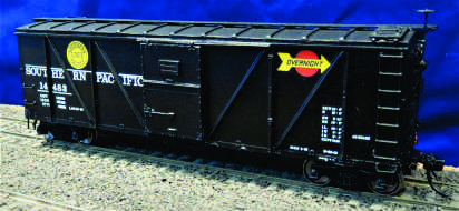 *12863 B-50-15 SS BOX CAR, STEEL SHEATHED, RADIAL ROOF, AB, SP OVERNIGHT SERVICE