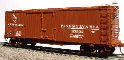 *1360 XL 36\' DS BOXCAR, MURPHY PRESSED STEEL END, PRR ANCHOR LINE