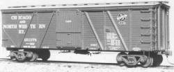 4401 40' FOWLER SS BOX CAR, ORIGINAL, C&NW